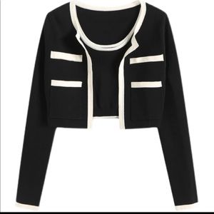 Cardigan and Tank Set